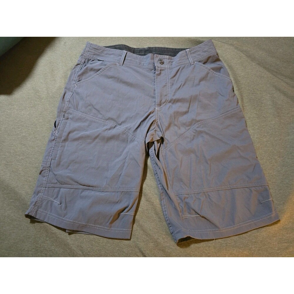 Kuhl Renegade Cargo Shorts Mens Size 38 Gray Outdoor Hiking Performance Stretch